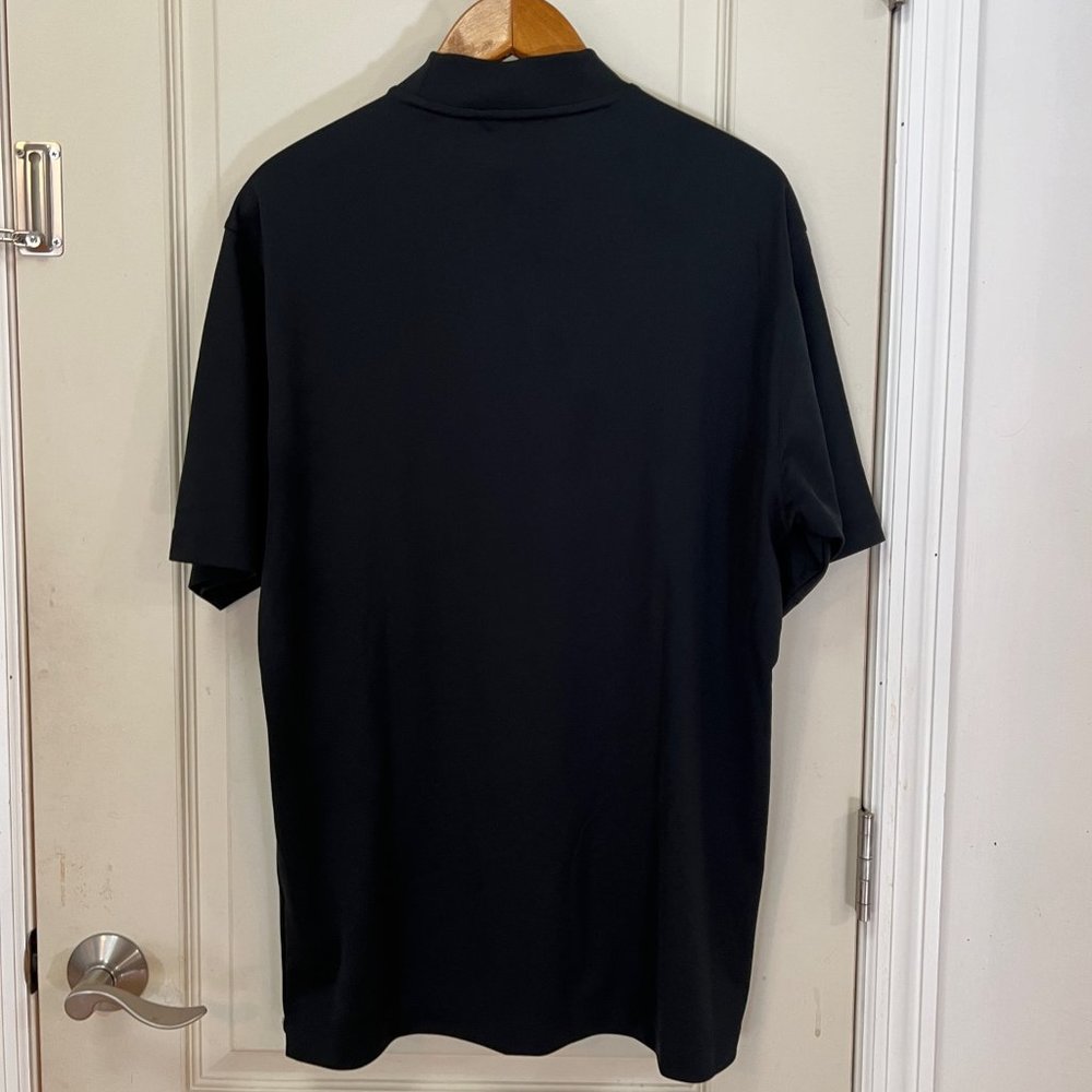 Nike Golf Mens L 100% Polyester S/S Crew Neck Golf Polo. TPC Scottsdale. Black. - Picture 4 of 4